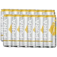 Pura Sparkling Soda - Ginger & Lemon x 12